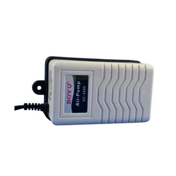 thumbnail image 2 of BOYU U-3600 Aquarium Air Pump – 30 Gallon Capacity, Includes 6ft Tubing, Air Stone, Check Valve 2 of 3