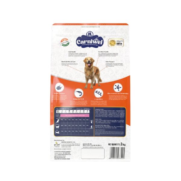 Carniwel Fresh Chicken- Dry Food for Large Breed - Adult 3 kg Back