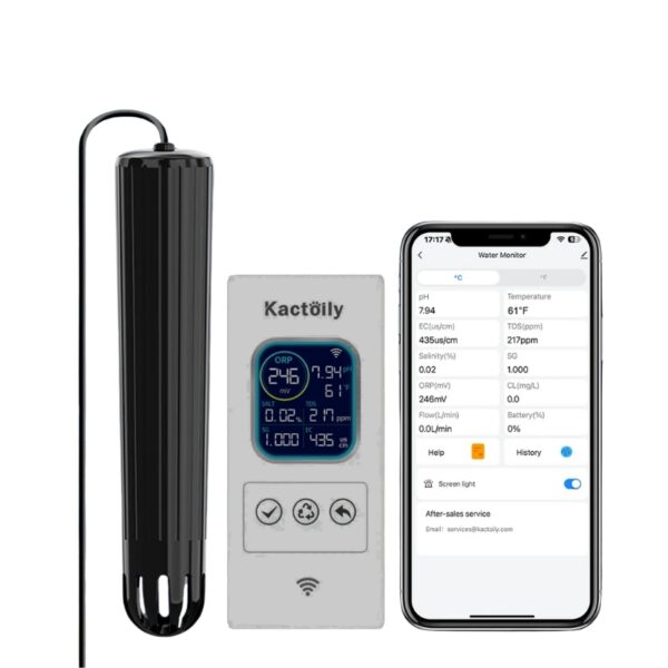 Kactoily Smart 7-in-1 Aquarium WiFi Monitor
