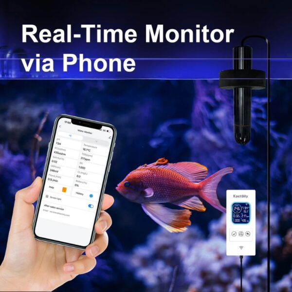 Kactoily Smart 7-in-1 Aquarium WiFi Monitor2