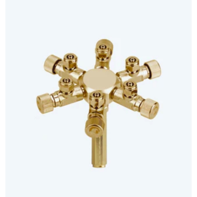 ISTA Metal CO2 and Air Flow Regulator 6 ways I-568