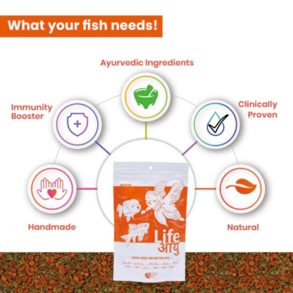 Life Aayu Gold Fish Food For Small Fish 2