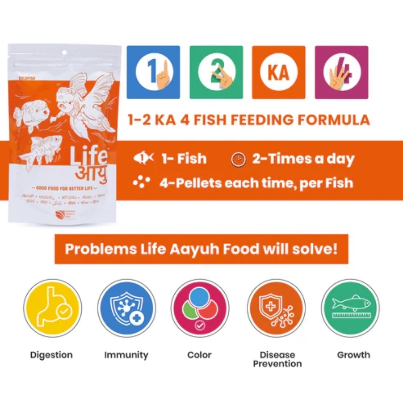 Life Aayu Gold Fish Food For Small Fish 4