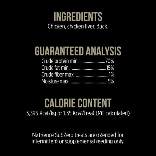 Nutrience Chicken Chicken Liver and Duck Freeze Dried Cat Treats 4