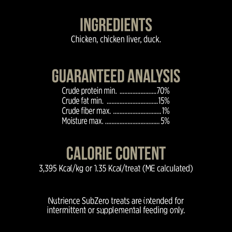 Nutrience Chicken Chicken Liver and Duck Freeze Dried Cat Treats 4