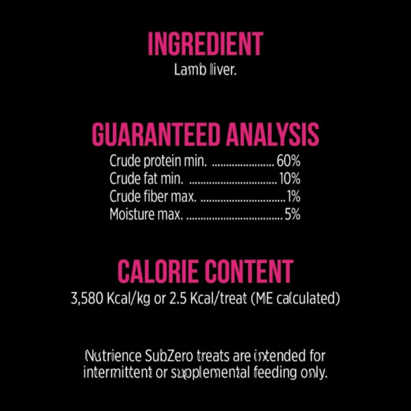 Nutrience Dog Freeze Dried Lamb Liver Treat 4