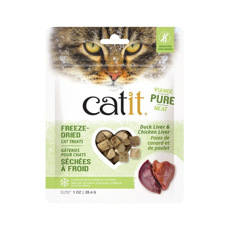 Catit Freeze Dried Raw Treat - Duck Liver and Chicken Liver 28.4 g