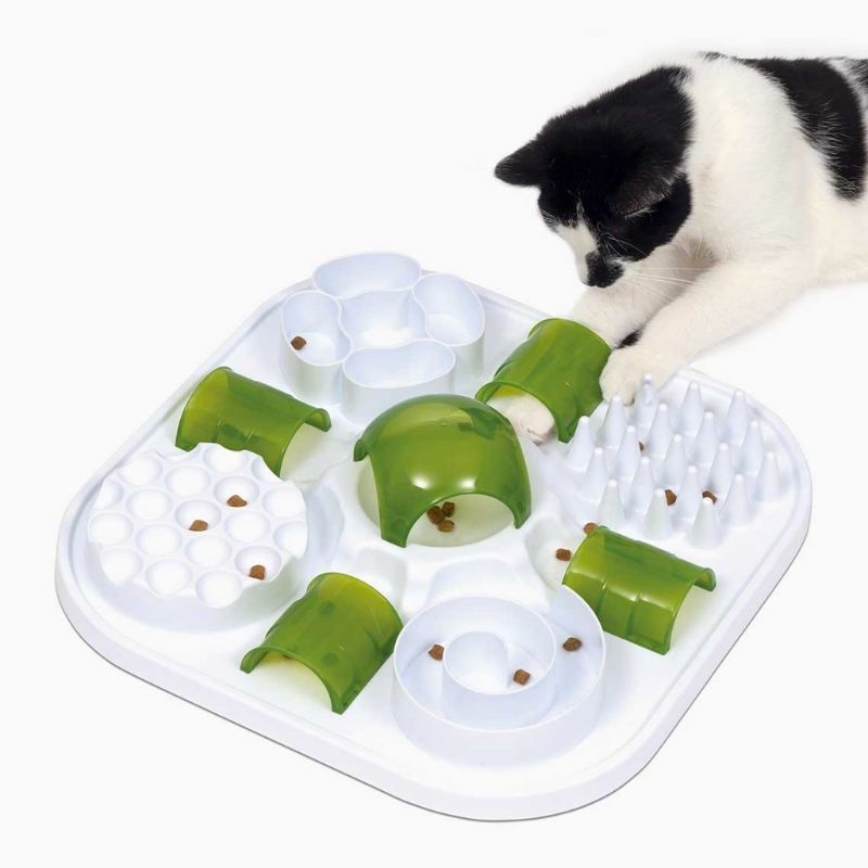 Catit Play Treat Puzzle - Interactive Cat Toy and Slow Feeder